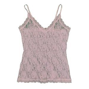 Hanky Panky White Lace Camisole with Adjustable Straps Sz. Small